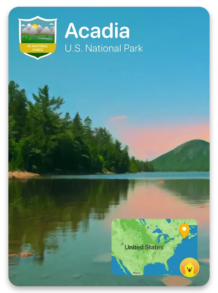 Acadia National Park: Collectible Cards