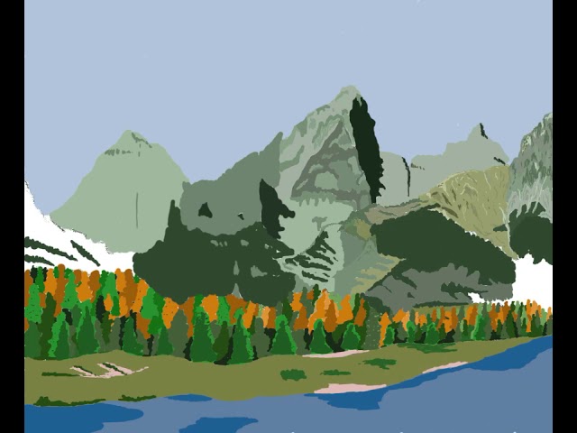 Animated Drawing of Grand Tetons National Park