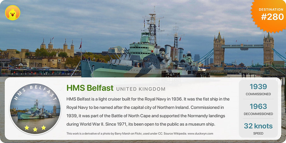New Historical Site: HMS Belfast