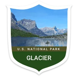 Glacier National Park badge
