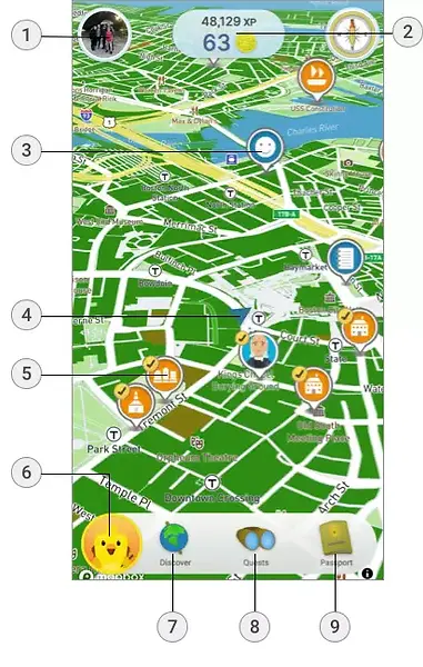 DuckAbroad map view screenshot