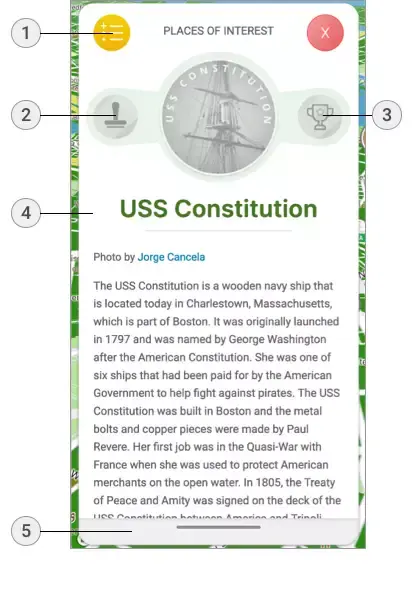 Points of interest detail screenshot